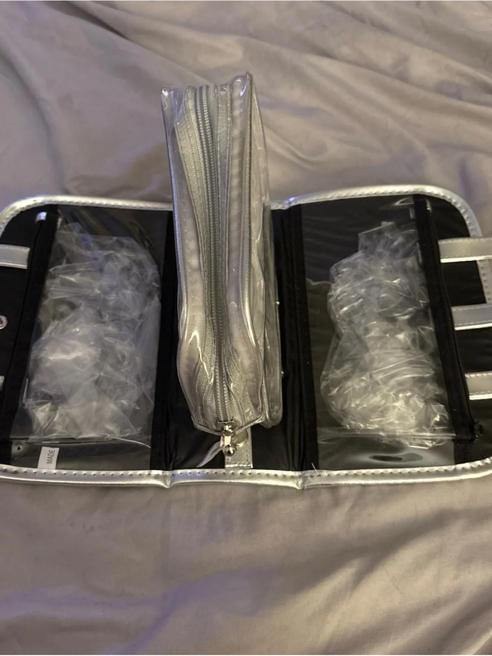 Travel Toiletry Bag for Women Waterproof Makeup Organizer With Removable Pouch